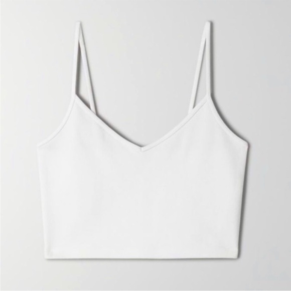 BNWT Sunday Best Roxboro Aritzia Tank Top Spaghetti Straps White Colour - Picture 3 of 12